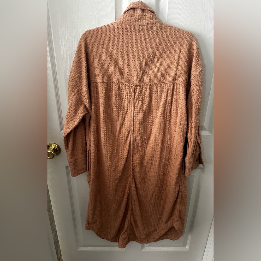 Free People pale pink peach textured “ruby” jacket - XS NWOT - Picture 2 of 3